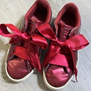 Puma Satin Ribbon Red Sneakers